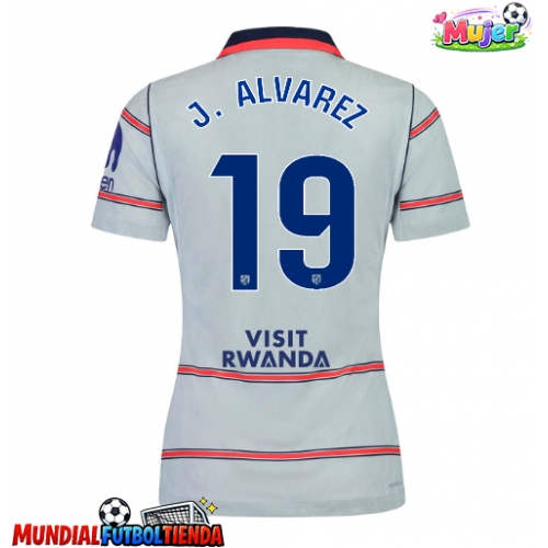 Camiseta Atletico Madrid Julian Alvarez #19 Tercera Equipación Replica 2026-27 para mujer mangas cortas